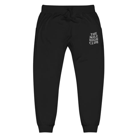 Embroidered Unisex Fleece Sweatpants